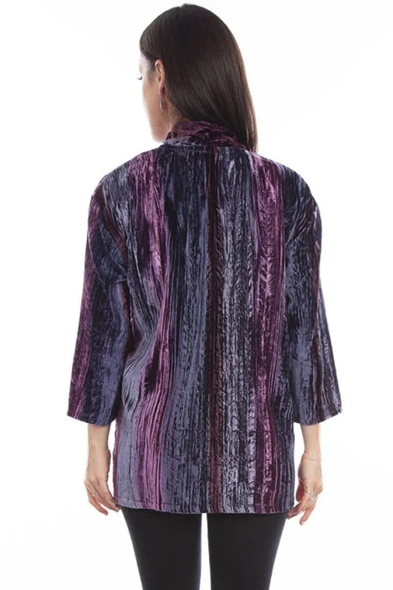 Honey Creek Velvet (Plum) - Women's Cardigan - Hatcountry