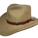 Silverado Henley - Shapeable Soft Wool Felt Outback Hat - Hatcountry