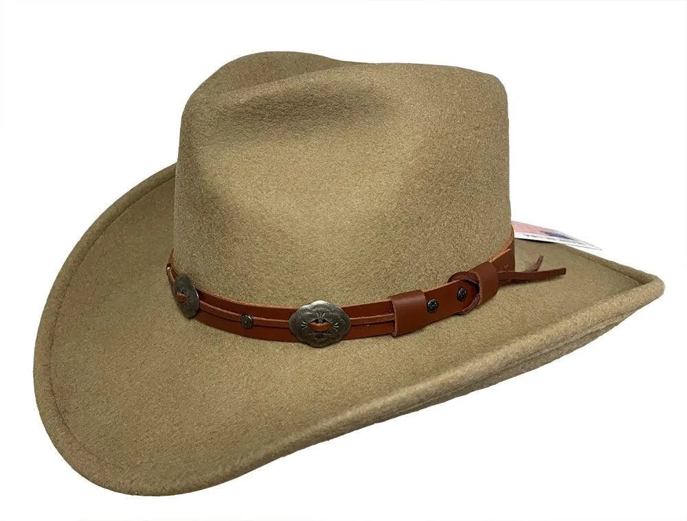 Silverado Henley - Shapeable Soft Wool Felt Outback Hat - Hatcountry