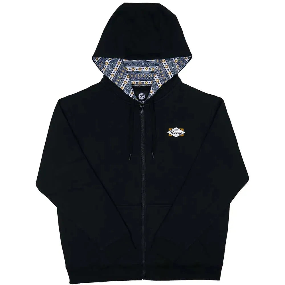 HOOey Black "Diamond" - Men&#039;s Zip-Up Sweatshirts - Hatcountry