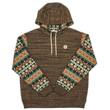 HOOey "Summit" (Brown/Aztec) - Mens Hoodie Sweatshirt - Hatcountry