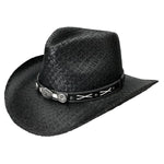 Jack Daniels Crisscross (JD03-705) – Shapeable Straw Cowboy Hat - Hatcountry