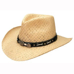 Jack Daniels Crisscross (JD03-705) – Shapeable Straw Cowboy Hat - Hatcountry