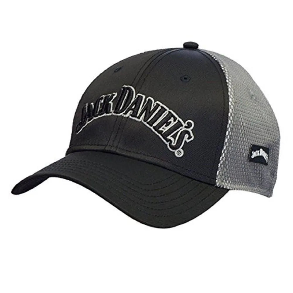 Jack Daniels Embroidered Grey (JD77-115) - Trucker Cap - Hatcountry