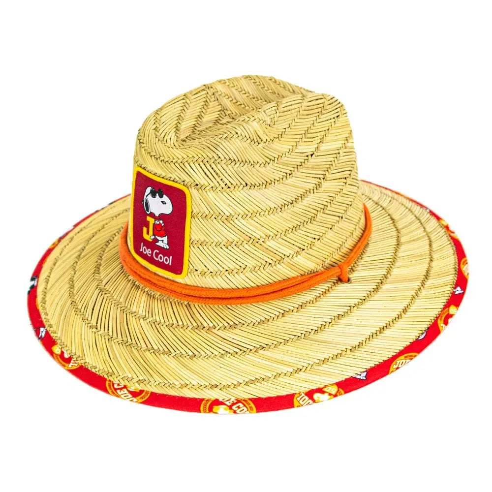 Peter Grimm Peanuts Joe Cool Junior - Childrens Straw Lifeguard Hat - Hatcountry