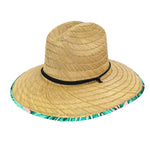 Peter Grimm Leaflets - Rye Straw Lifeguard Hat - Hatcountry
