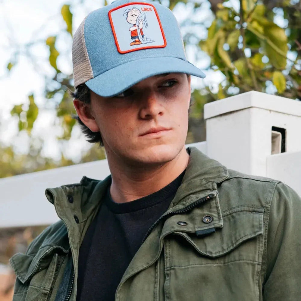 Peter Grimm Peanuts Linus (Denim) - Trucker Cap - Hatcountry