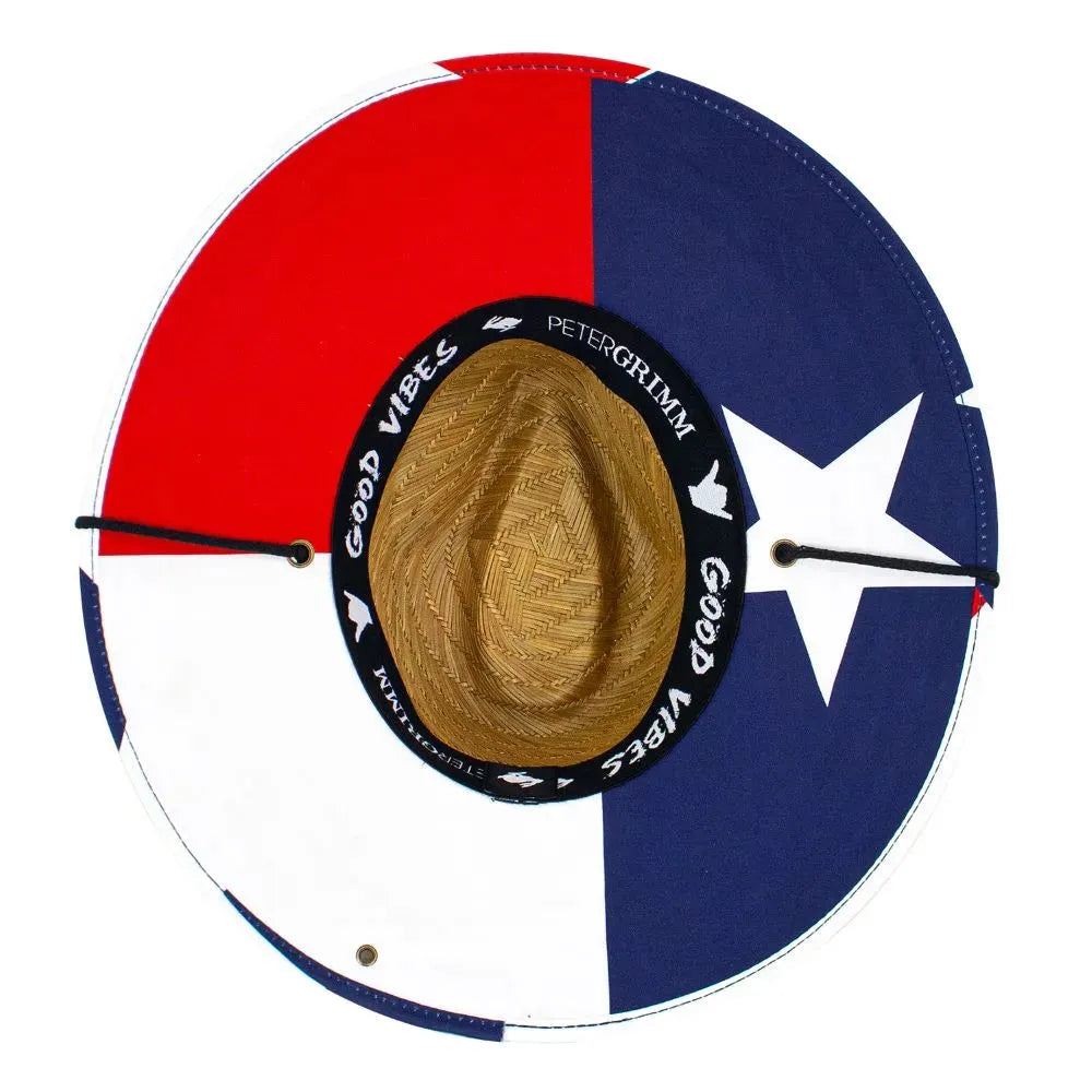 Peter Grimm Lone Star State - Rye Straw Lifeguard Hat - Hatcountry