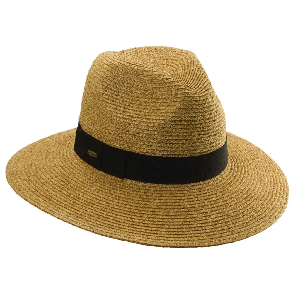 Scala Malabar- Straw Fedora Hat - Hatcountry