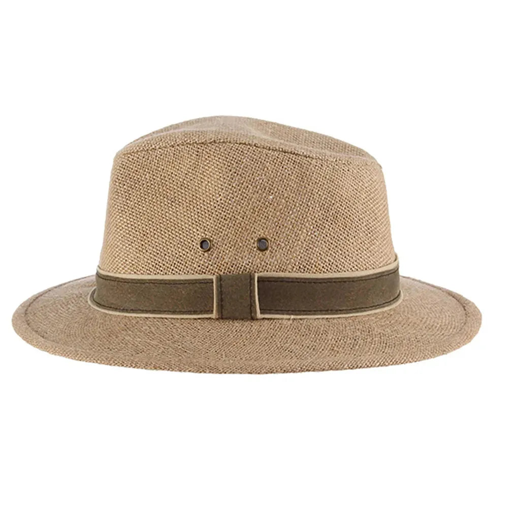 Dorfman Pacific Onshore - Hemp Straw Outback Fedora Hat (Closeout) - Hatcountry