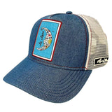 Larry Mahan's La Luna (Denim/Cream) - Trucker Cap