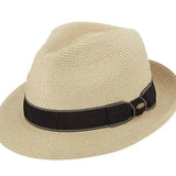 Scala Wyatt - Straw Fedora Hat - Hatcountry