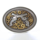 Nocona Floral Revolver - Belt Buckle - Hatcountry