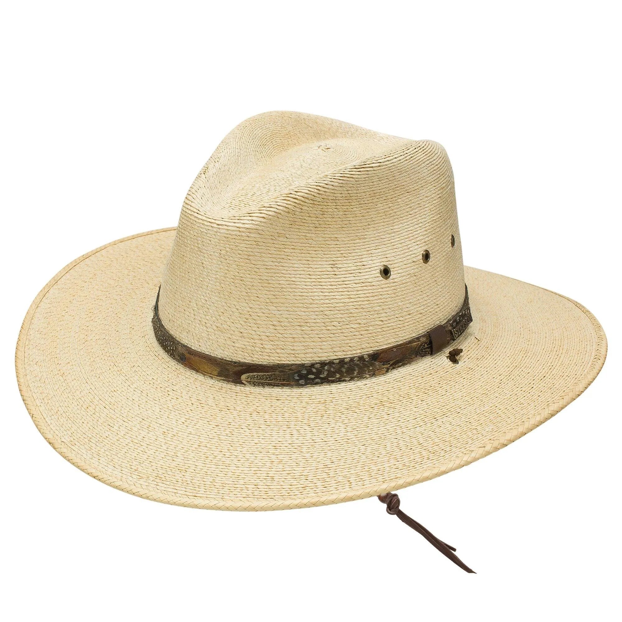 Stetson Cumberland – Mexican Palm Straw Outback Fedora Hat - Hatcountry