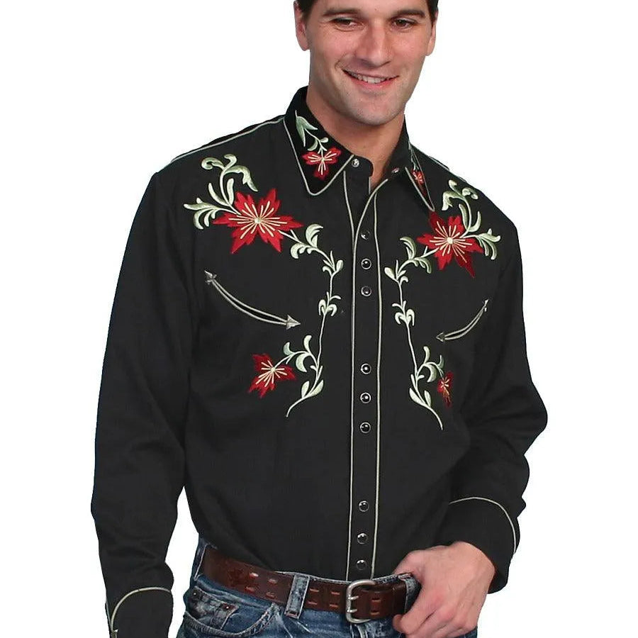 Scully Floral Vines - Men's Western Shirt - Hatcountry