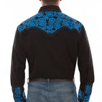 Scully Floral Tooled Embroidery - Men's Western Shirt - Hatcountry