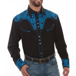 Scully Floral Tooled Embroidery - Men's Western Shirt - Hatcountry