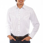 Scully Floral Tooled Embroidery - Men's Western Shirt - Hatcountry