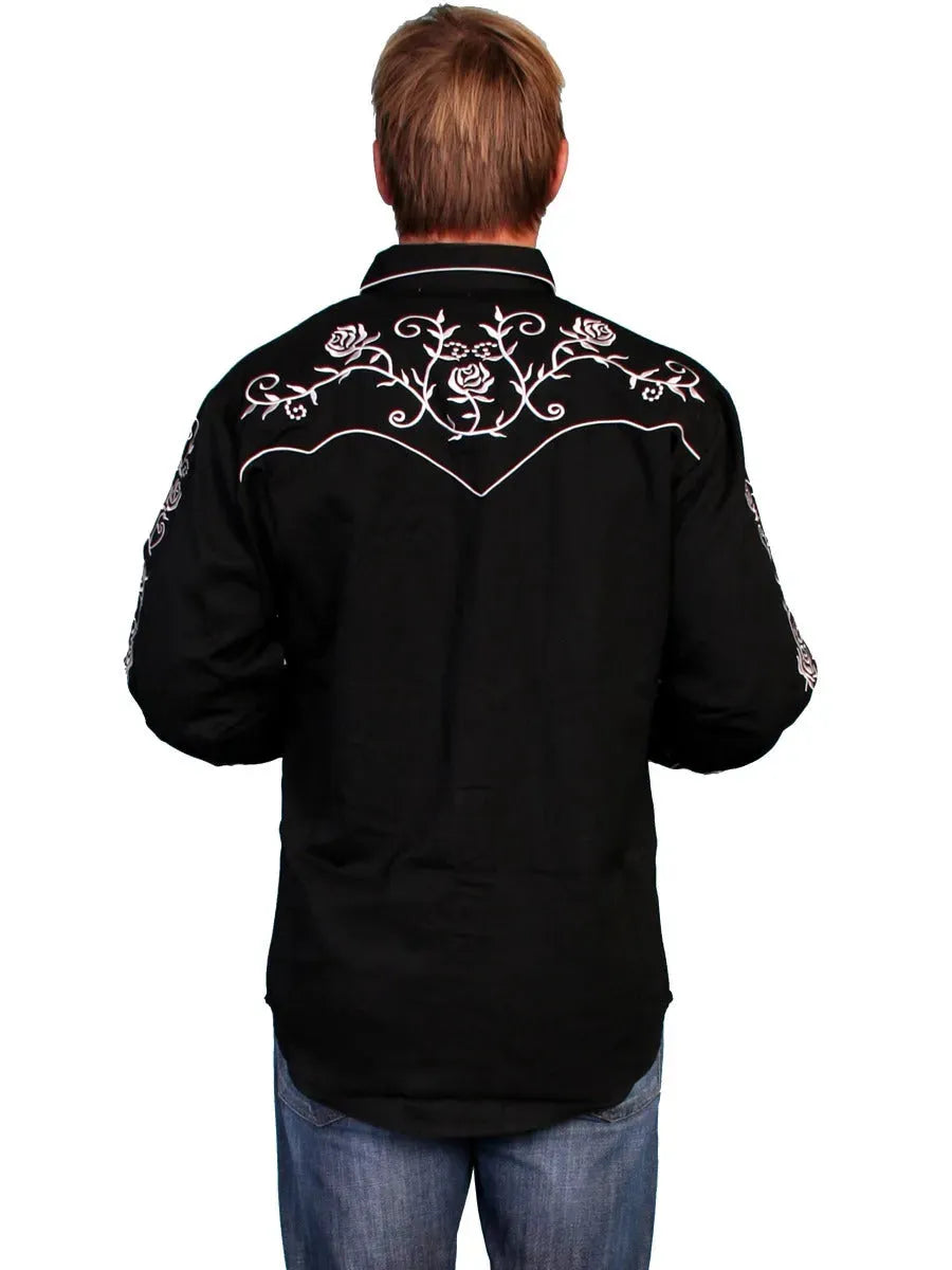 Scully Rose Colored Glasses - Mens Western Shirt - Hatcountry