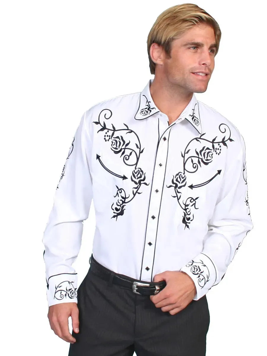 Scully Rose Colored Glasses - Mens Western Shirt - Hatcountry