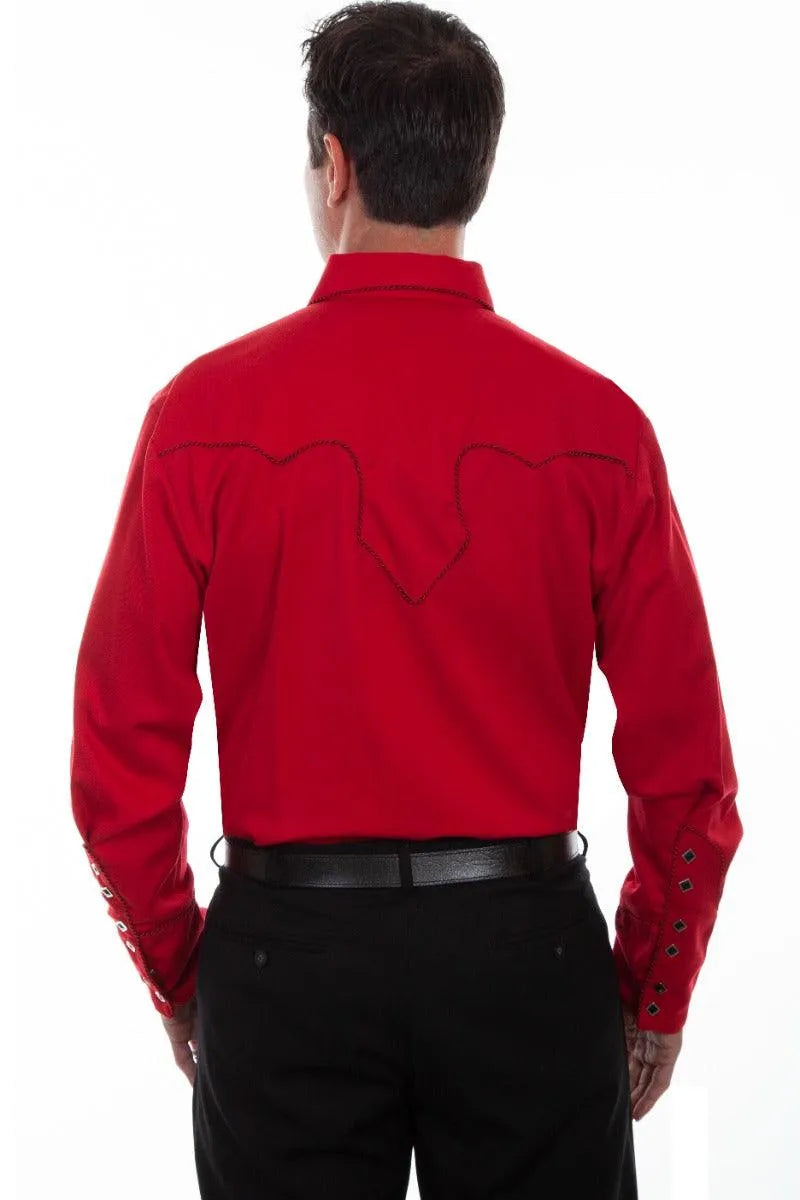 Scully Candy Cane - Men's Western Shirt - Hatcountry