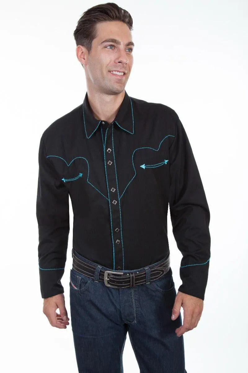 Scully Candy Cane - Men's Western Shirt - Hatcountry