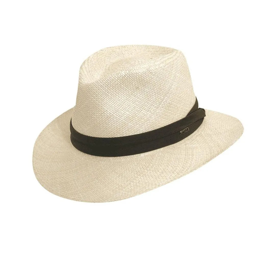 Scala Colt - Panama Straw Fedora Hat - Hatcountry