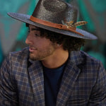 Peter Grimm Phoenix - Wide Brim Mexican Palm Straw Fedora Hat - Hatcountry