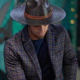 Peter Grimm Phoenix - Wide Brim Mexican Palm Straw Fedora Hat - Hatcountry