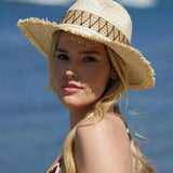Peter Grimm Zag - Womens Straw Fedora Hat - Hatcountry