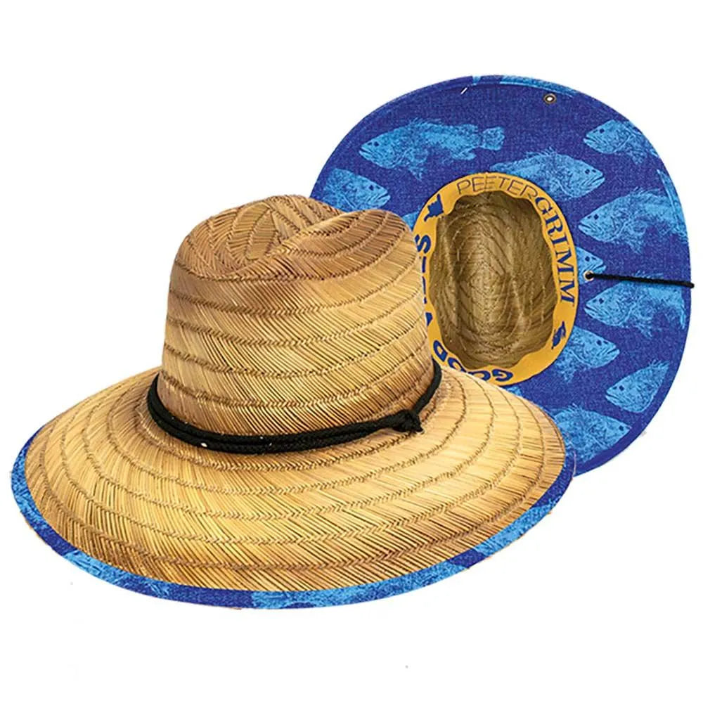 Peter Grimm Sea School - Rye Straw Lifeguard Hat - Hatcountry
