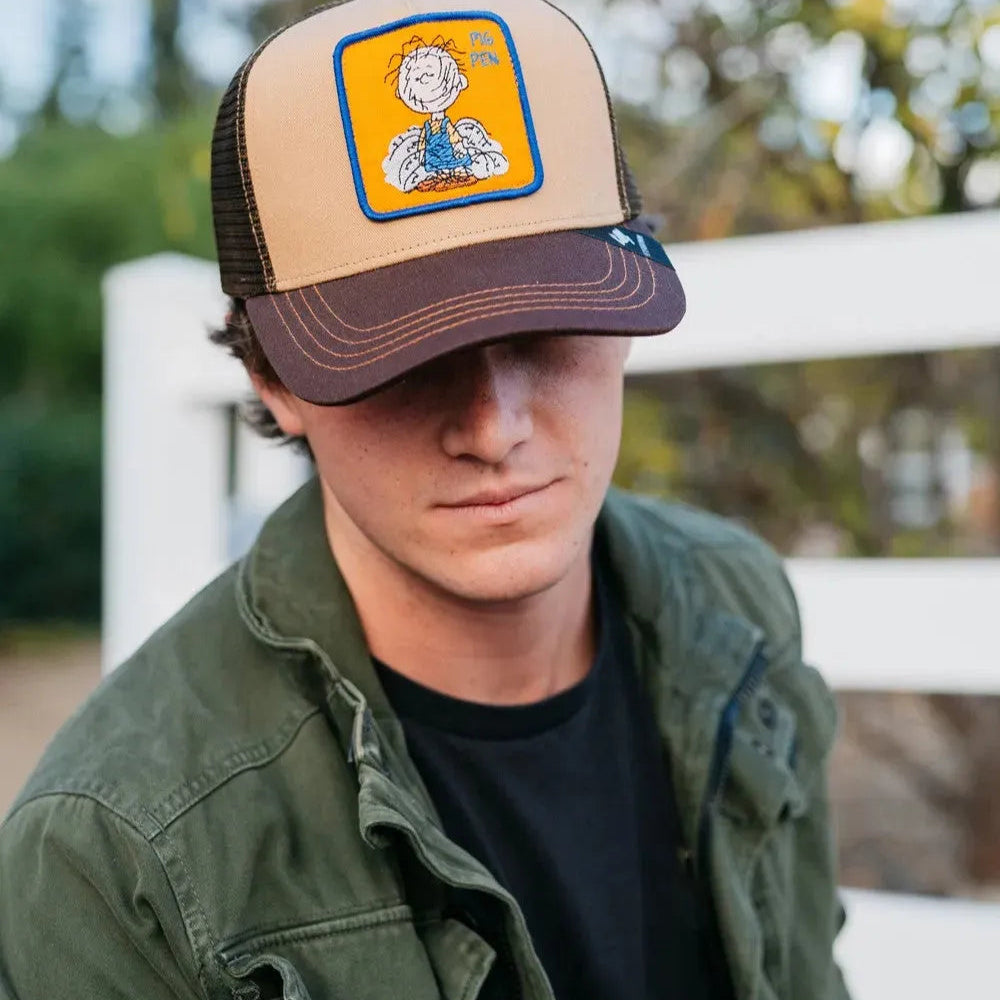 Peter Grimm Peanuts Pig Pen (Brown) - Trucker Cap - Hatcountry