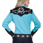 Scully Horseshoe and Roses - Women's Western Shirt - Hatcountry