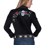 Scully Skulls And Roses Embroidery - Women's Western Shirt - Hatcountry