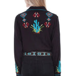 Scully Cactus Embroidery - Womens Western Shirt - Hatcountry