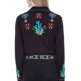 Scully Cactus Embroidery - Womens Western Shirt - Hatcountry