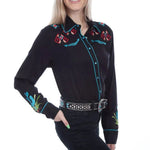 Scully Cactus Embroidery - Womens Western Shirt - Hatcountry