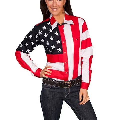 Scully Patriot - Women's Long Sleeve Shirt - Hatcountry