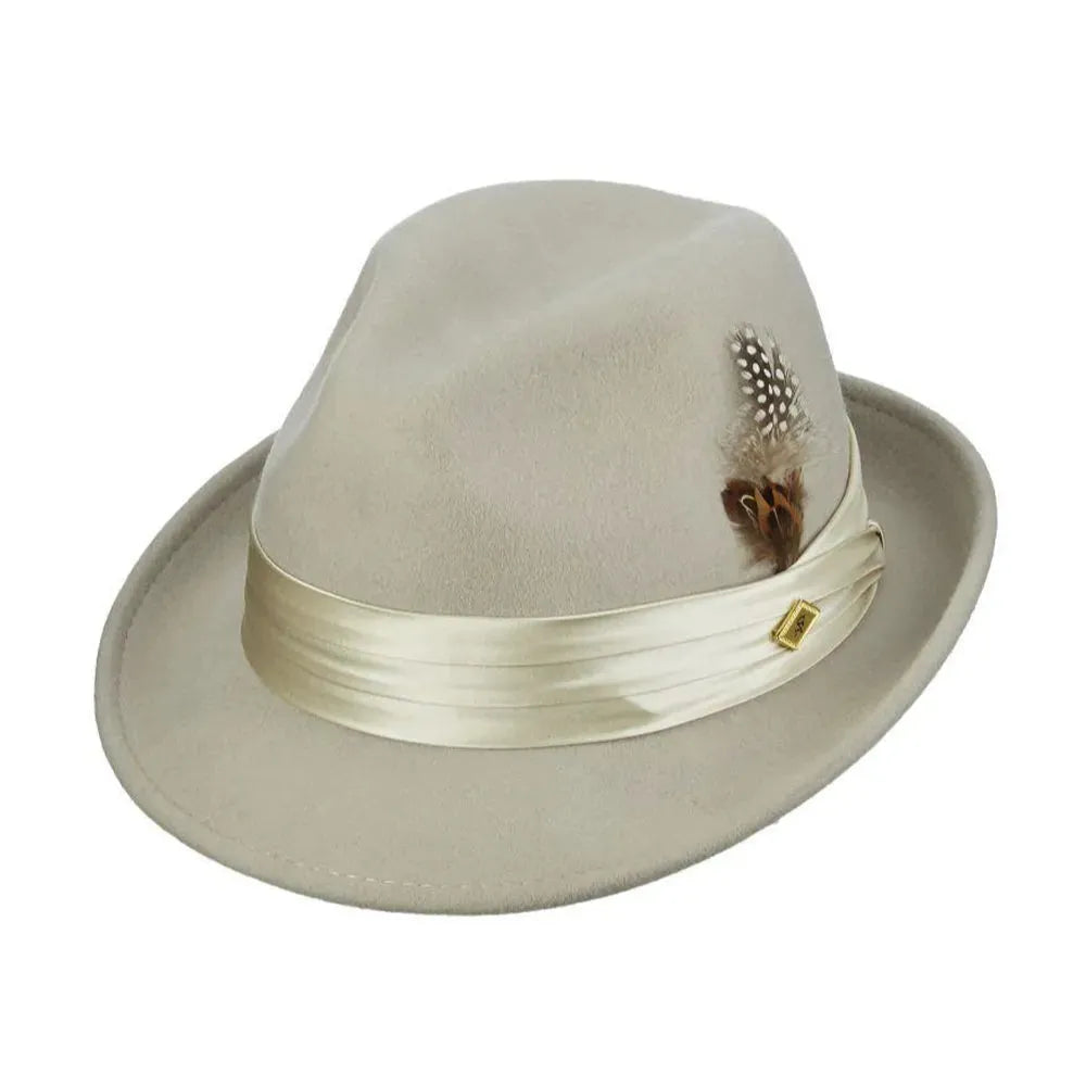 Stacy Adams Johnston - Soft Wool Felt Fedora Hat - Hatcountry