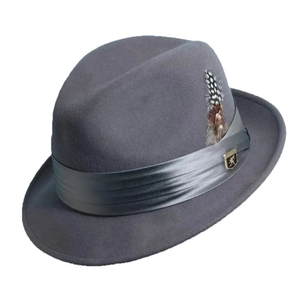 Stacy Adams Johnston - Soft Wool Felt Fedora Hat - Hatcountry