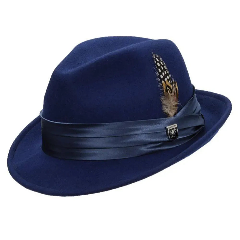 Stacy Adams Johnston - Soft Wool Felt Fedora Hat - Hatcountry