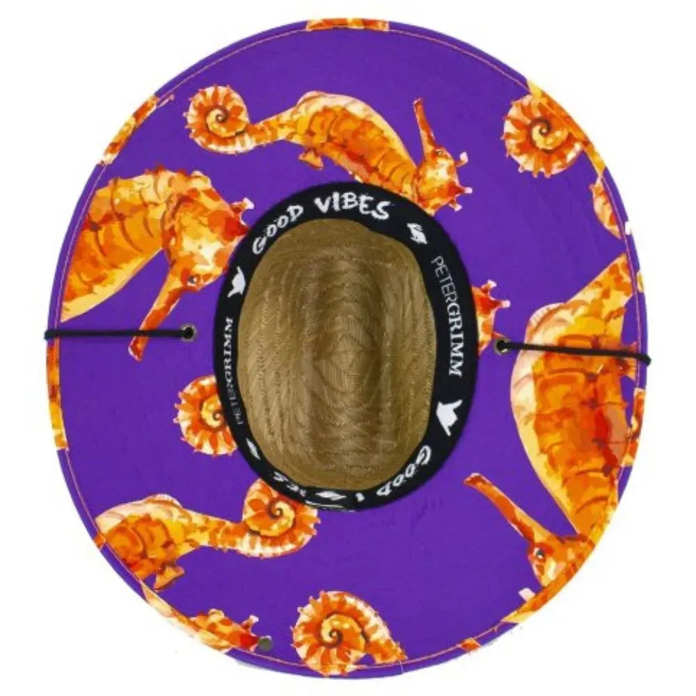 Peter Grimm Seahorse - Childrens Straw Lifeguard Hat - Hatcountry