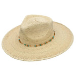 Peter Grimm Serena - Wide Brim Mexican Palm Straw Fedora Hat - Hatcountry