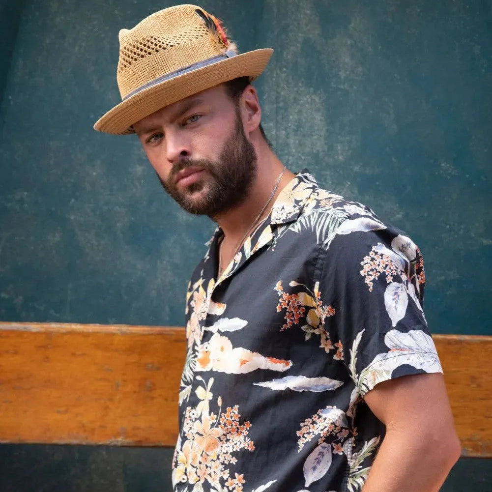 Peter Grimm Shelby - Straw Fedora Hat - Hatcountry