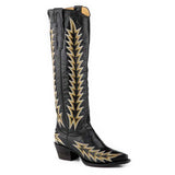 Stetson Sarah (Black) - Women's Tall Cowgirl Boot
