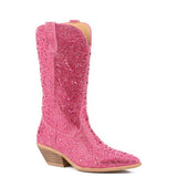 Roper Nettie Crystal (Pink) - Women's Cowgirl Boot