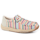 Roper Clearcut Low Striped Slip-On (Tan) - Women's Fashion Sneaker