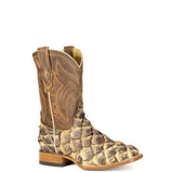 Stetson Pirarucu (Tan) - Men's Fish Skin Cowboy Boot