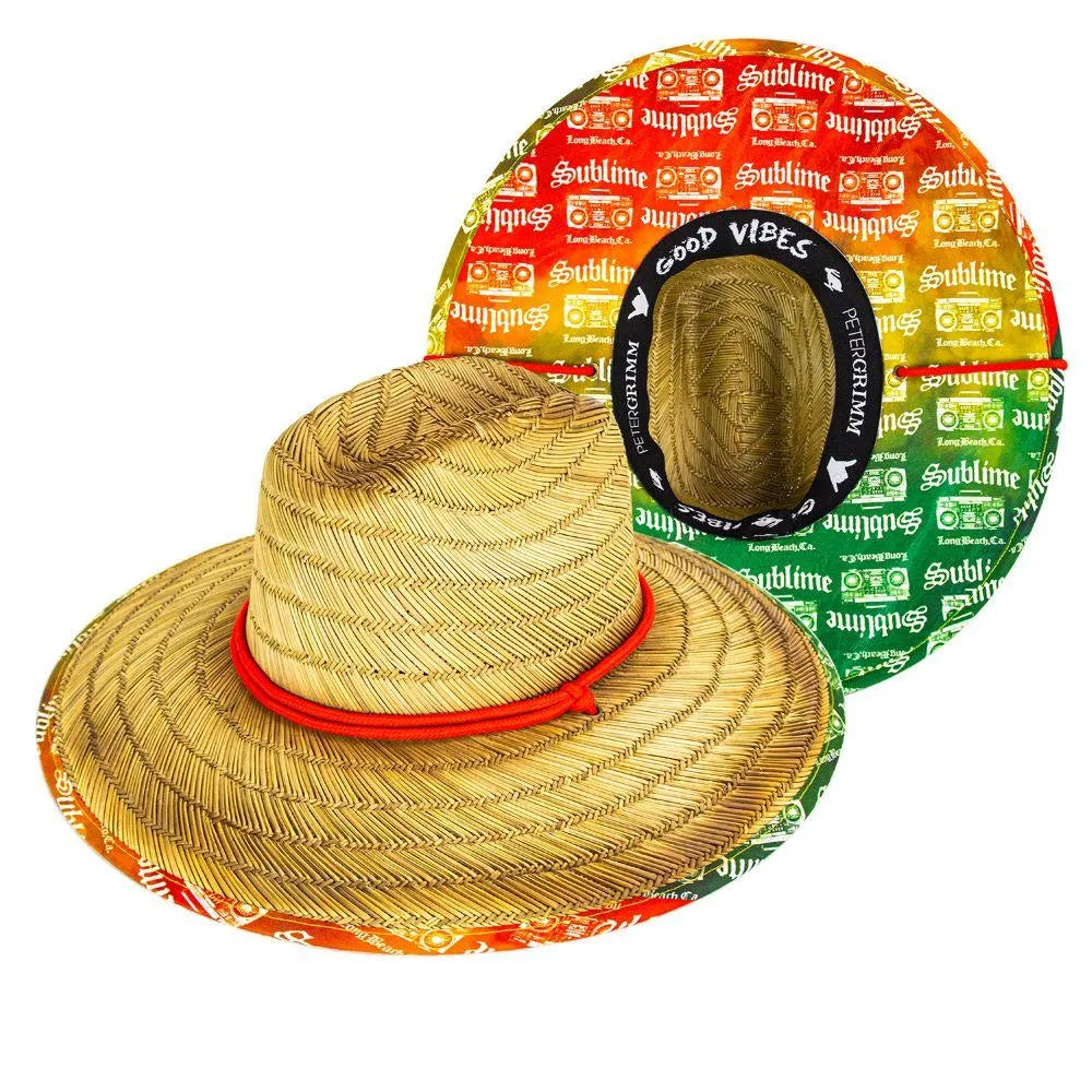 Peter Grimm Sublime Boss DJ Lifeguard - Rye Straw Lifeguard Hat - Hatcountry