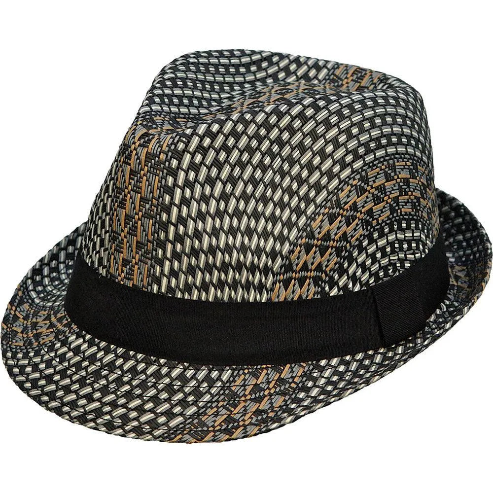 Deadwood Trading Domino - Straw Fedora Hat - Hatcountry